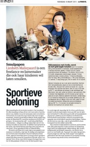 smulpaap2015_18maart_sportieve beloning_volkorenpizza met ricotta, worst en gedroogde tomaat